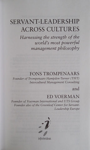 Servant-Leadership Across Cultures: Harnessing the Strength of the World's Most Powerful Management Philosophy [Inscribed by One of the Authors] | Fons Trompenaars and Ed Voerman