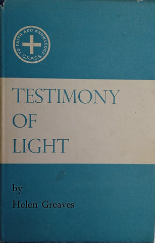 Testimony of Light  | Helen Greaves