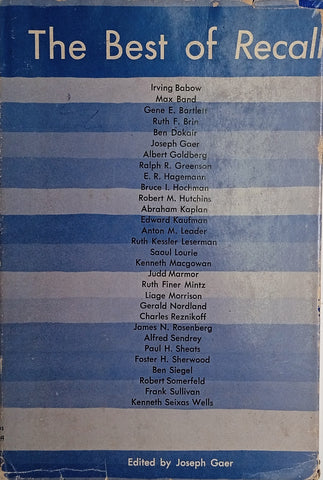 The Best of Recall | Joseph Gaer (ed.)