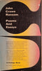 Poems and Essays | John Crowe Ransom