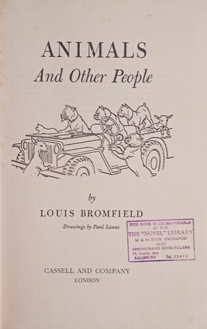 Animals and Other People | Louis Bromfield