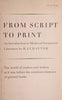 From Script to Print: An Introduction to Medieval Vernacular Literature | H.J. Chaytor