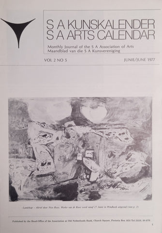 S.A. Kunskalender/S.A. Arts Calendar Vol. 2 No. 5 June/Junie 1977 [Afrikaans/English]