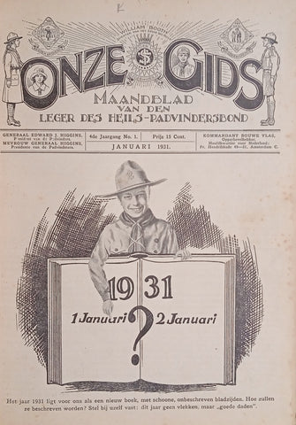 Onze Gids, Maandblad van den Leger des Heils-Padvindersbond: January to December, 1931 [Dutch]