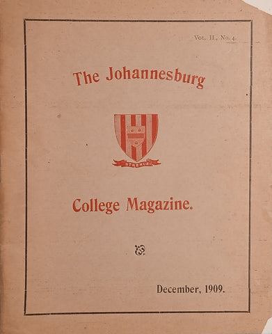 The Johannesburg College Magazine, Vol. II No. 4, June, 1909