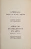 Africana Notes and News/Africana Aantekeninge en Nuus, September 1966 Vol. 17 No. 3 [Afrikaans/English]