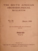 The South African Archaeological Bulletin Vol VII, No.25. March 1952: Jan van Riebeeck and the Hottentots 1652-1662