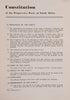 The Progressive Party of South Africa: The Constitution, Incorporating the Principles of the Party
