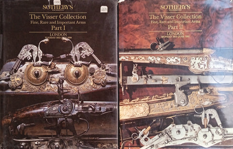Sotheby's Auction Catalogue: The Visser Collection: Fine, Rare and Important Arms Vol. 1 and 2.
