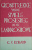 Grondtrekke van die Siviele Prosesreg in die Landdroshowe [Afrikaans] | C.F. Eckard