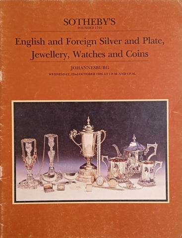 Sotheby's: English and Foreign Silver and Plate, Jewellery, Watches and Coins