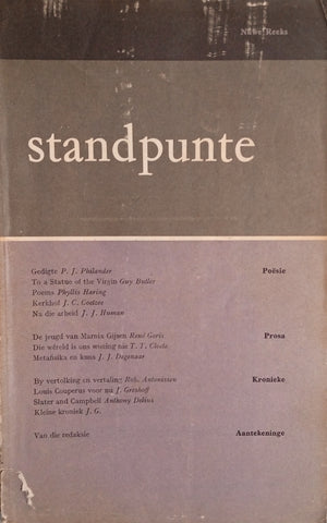 Standpunte 19 Jaargang IX, No.1 Nuwe Reeks 1954 [Afrikaans/English]
