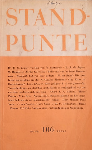 Standpunte 106 Jaargang XXVI, No. 4 April 1973 [Afrikaans/English]