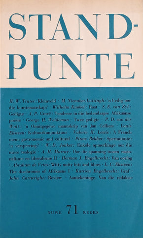 Standpunte 71 Jaargang XX, No. 5 Junie 1967 [Afrikaans/English]