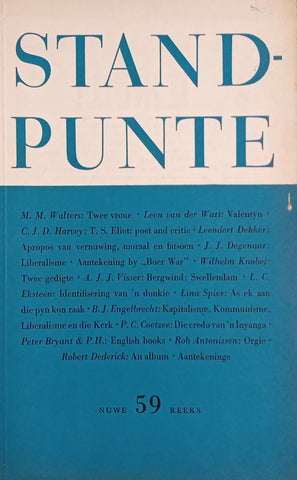 Standpunte 59 Jaargang XVIII, No. 5 Junie 1965 [Afrikaans/English]