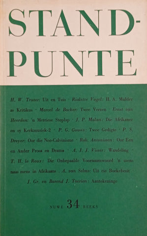 Standpunte 34 Jaargang XIV, No. 4 April 1961 [Afrikaans/English]