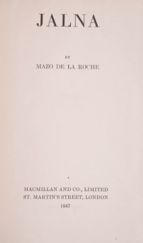 Jalna | Mazo de la Roche