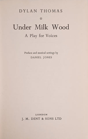 Under Milk Wood: A Play for Voices | Dylan Thomas