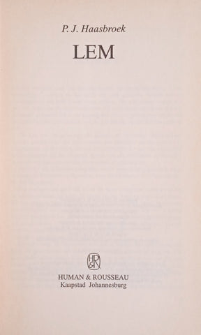 Lem [Afrikaans] | P.J. Haasbroek