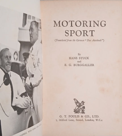 Motoring Sport | Hans Stuck and E.G. Burggaller