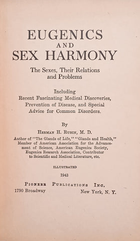 Eugenics and Sex | Herman H. Ruben