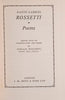 Dante Gabriel Rosetti: Poems | Oswald Doughty (ed.)