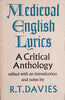 Medieval English Lyrics: A Critical Anthology | R.T. Davies (ed.)