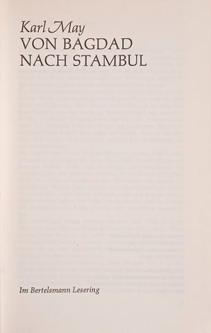 Von Bagdad Nach Stamboul [German] | Karl May