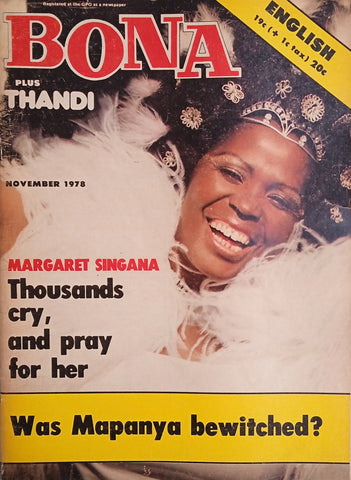 Bona, Plus Thandi November 1978