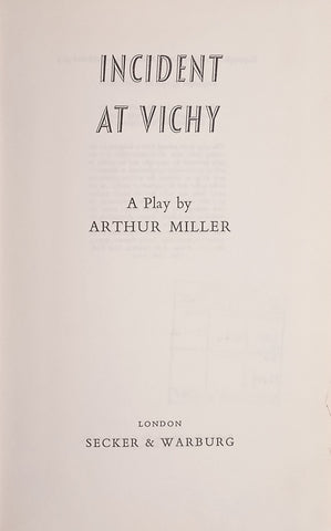 Incident at Vichy | Arthur Miller