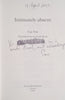 Intimately Absent [Inscribed by the Author] | Cas Vos