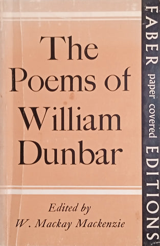 The Poems of William Dunbar | W. Mackay Mackenzie (ed.)