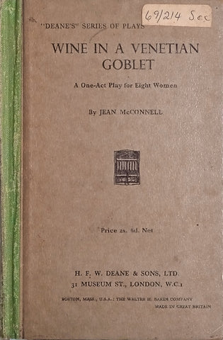 Wine in a Venetian Goblet: A One-Act Play for Eight Women | Jean McConnell