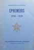 Simplified Scientific Ephemeris, 1930-1939