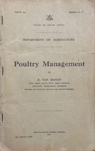 Poultry Management | E. van Manen