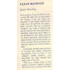 Bookdealers:Clean Bandage (Inscribed by the Author) | Justin Dowling