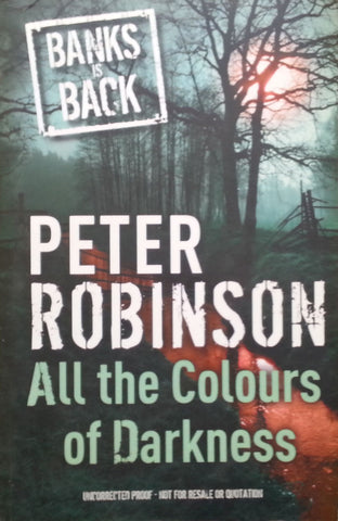 All the Colours of Darkness (Uncorrected Proof) | Peter Robinson
