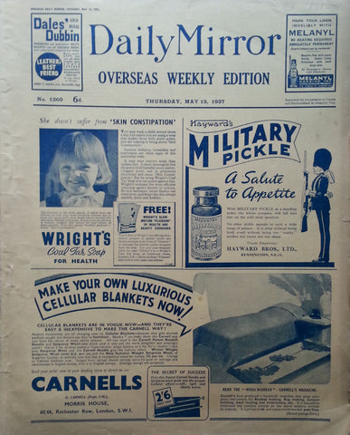The Daily Mirror, 13 May 1937 (Overseas Weekly Edition)