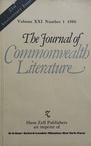 The Journal of Commonwealth Literature (Vol. XXI, No. 1, 1986)