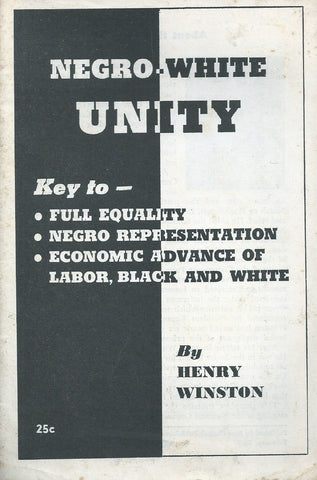 Negro-White Unity | Henry Winston