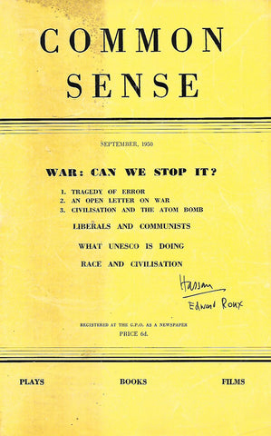 Common Sense (September 1950)