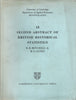 Second Abstract of British Historical Statistics | B. R. Mitchell & H. G. Jones