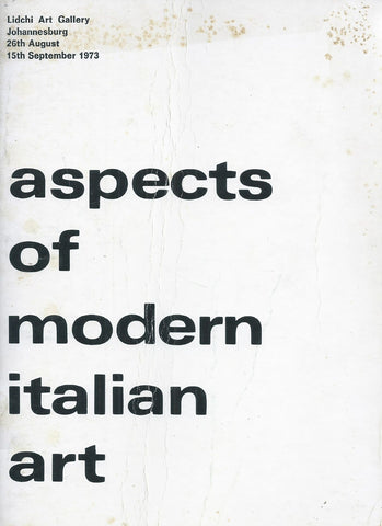 Aspects of Modern Italian Art (Brochure to Accompany Exhibition)