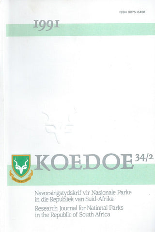 Koedoe (Vol. 34, No. 2, 1991)