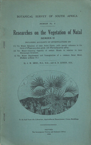Researches on the Vegetation of Natal, Series II | J. W. Bews & R. D. Aitkin