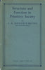 Structure and Function in Primitive Society (Signed by Author) | A. R. Radcliffe-Brown