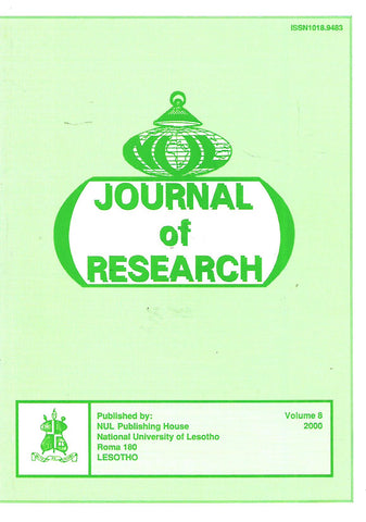 NUL Journal of Research (Volume 8, 2000)