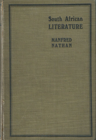South African Literature: A General Survey (Published 1925) | Manfred Nathan