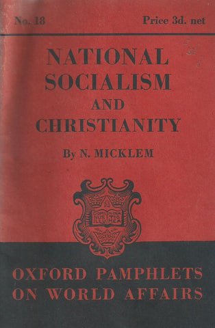 National Socialism and Christianity (Published 1939) | N. Micklem