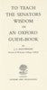 To Teach the Senators Wisdom, or An Oxford Guide Book | J. C. Masterman